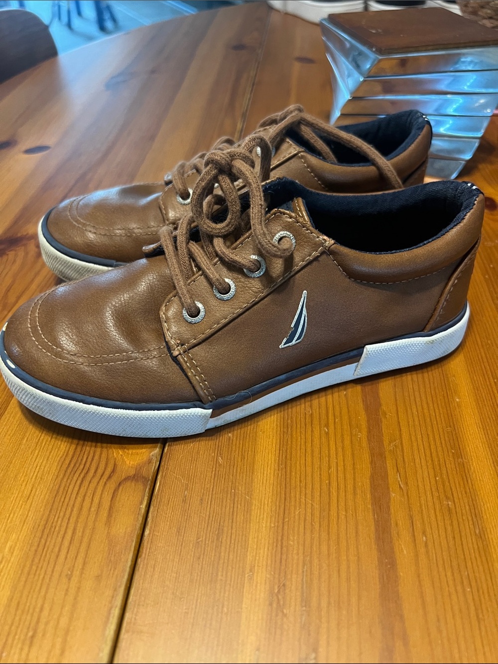 Nautica Kids Low-Top Lace-Up Sneakers with White Sole 13